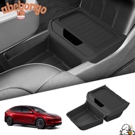 ABEBONGOTF Center Console Storage Box, TPE Material Central Tray Organizer, for Tesla Model Y Junipe
