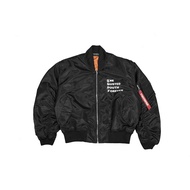 HUSTED JACKET BLACK 13 ANNIVERSARY SNAPS BLACK BOMBER SNAPS BOMBER JACKET