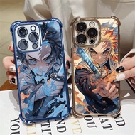 Demon Slayer Electroplated Phone Case For Huawei Honor 400 Lite 50 P40 P30 Pro Lite Honor400 P30Pro 