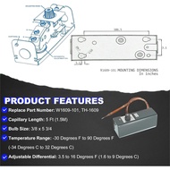 Long Term W1609-101 Refrigeratior Thermostat Temperature Controller from -30 Degrees F to 90 Degrees