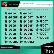 Good Quality Loose Pieces i3 9100 9100F 9300T i5 9400F 9500 9600K i7 9700 9700F 9900kf