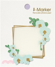 i-Marker 花圈便利貼-透明蘭花