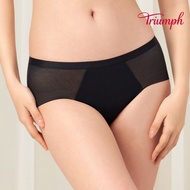 Triumph-Uniform Magic Plastic Series Mid-Waist Flat Pants M-EL Black|87R2404 04