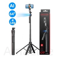 TRIPOD STABILIZER C17 SUPPORT AI FOLLOWS OUR DIRECTION 180CM HEIGHT AUTO FACE TRACKING BLUETHOOT REM