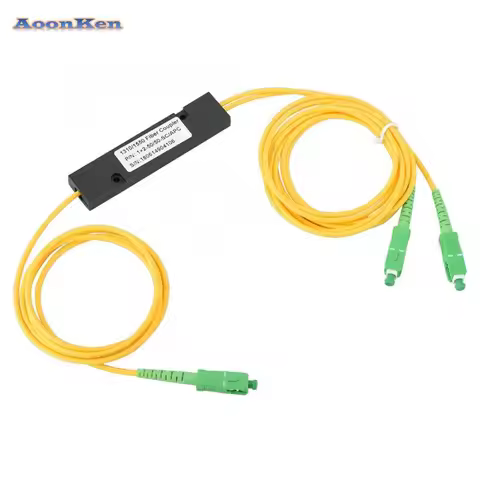 10pcs/lot PLC Splitter SC APC 1X2 PLC Singlemode Fiber Optical Splitter SC/APC PCL Splitter Computer