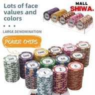 40mm Texas Hold'em Poker Chips Set Premium Poker Game Chips with 100 Pcs/Set Poker Chips Poker Chip 