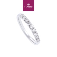 HABIB Diamond Ring in 750/18K White Gold 265361222