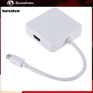 BUR_ 3in1 Mini Display Port DP to DVI VGA HDMI-compatible Adapter Cable for MacBook Thunderbolt