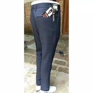 CELANA KANTOR FORMAL PRIA SLIMFIT BAHAN DASAR KAIN WOLL HITAM NAVY ABU PANJANG