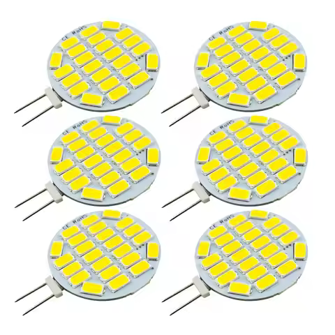 6x 12V 24V DC AC G4 Motorhome Light Bulb Boat Light RV JC T3 G4 LED Ceiling Bulb Cabinet Lamp Book S