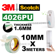 3M Double Coated PU Foam Tape For Soap Dispenser Mounting Indoor Irregular surfaces Moisture Resista