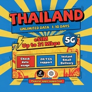 Thailand eSIM Unlimited data 4G/5G Prepaid Thailand eSIM Daily 1GB/2GB/3GB Instant 24h Email Deliver