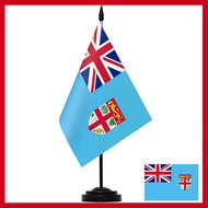 Fijian Deluxe desk flag desktop set Flag of Fiji