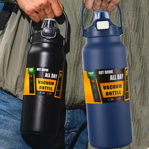 Stainless Steel Thermo Bottle 1.5L Large Capacity Thermo Water Portable 1500ml Vacuum Mug Thermos In