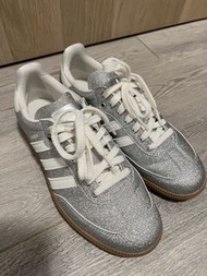Adidas Samba 銀色閃粉波鞋