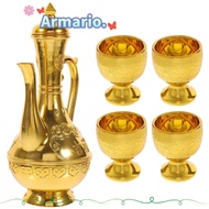 ARMARIO Golden Temple Cup, Household Decorative Tea Pot, Ornament Classic Vintage Wine Glasses