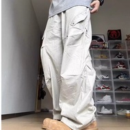 Thin Summer Patchwork Multi-pocket Paratrooper Cargo Pants Men and Women Loose-fitting N-style Vinta