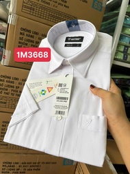Áo sơ mi việt tiến giá 395k sale 255k ngắn tay form regular