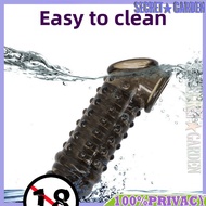 Ready StockThorn Wolf Teeth Sleeve Penis Sleeve Triple Lock Crystal Sleeve Delay Extension Thickened