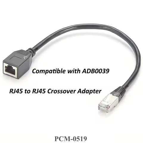 ADB0039 RJ45 to RJ45 Crossover Adapter 8P8C Connector Console Cable for Avocent Cyclades Cisco Sun S
