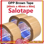 Salotape Visko OPP Saltape Color Brown Packaging Pelekat Kotak Kuat Tahan Lasak Tape 48 mm x 80 Mete