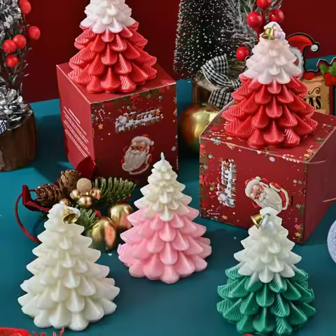 Christmas Tree Aromatherapy Candles Home Decoration Ornaments Fragrances Candles and Souvenirs Gift