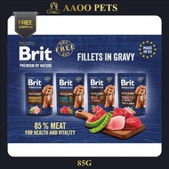 [AAOO] Brit Premium Gravy Dog Pouch 85g - Lamb & Green Peas / Turkey Puppy / Chicken & Green Peas