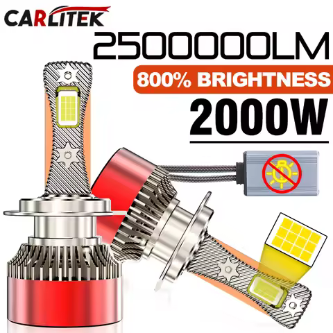 Turbo H7 H4 H3 LED Headlight Canbus No Error H11 H1 9012 HIR2 H8 9005 HB3 9006 HB4 9012 HIR2 H9 7585