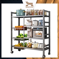 LH Kitchen Cabinet Rack Storage Shelves Kitchen Cart with Storage Basket Kitchen Standing Bakers Rac