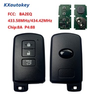 For Toyota RAV4 Smart Key, 3Buttons, BA2EQ 89904-42180 89904-42321 Keyless Go 433.58434.42 chip8A P4