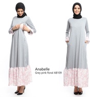 Just Mom ANABELLE Gray pink floral maternity breastfeeding clothes AB109