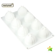 MERLYMALL 8Cavity  Peach Silicone Mould, 29.5*17cm Silicone Candy Mould Silicone, Silicone Bakeware 