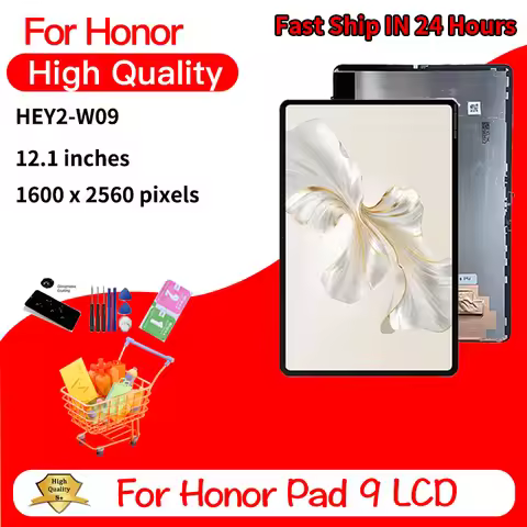12.1" inch For Honor Pad9 Display For Honor Pad 9 HEY2-W09 HEY2-AL09 LCD Display Touch Screen Digiti