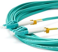 trueCABLE LC to LC OM3 Fiber Patch Cable, 20m (65.61ft), UPC Polish, 10GB Multimode (MM) Duplex 50/1