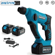 ♠2in1 Cordless Electric Drill Rotary Hammer Drill Demolition Rechargeable Hammer Power Tool For sO