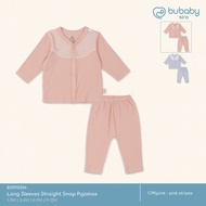 Bubaby ชุดนอนแขนยาวสำหรับเด็ก Long Sleeves Straight Snap Pyjamas 🔅(1-12M) BSR110206