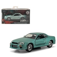 Fast & Furious 2F2F - 1999 Nissan Skyline GTR R34 (green) 1:32 Metal Toy Diecast Collection car