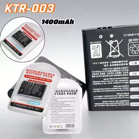 For Nintendo 3DS N3DS New 3DS Game Console Built-in Batteries KTR-003 Rechargeable Battery 3.7V 1400