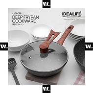 Idealife IL-28DFP Deep Fry Pan 28cm / IL28DFP Frying Pan 28 cm / Frypan Frying Pan