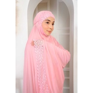 Telekung Lycra Lace Premium Fabric | telekung borong | PRAYER ATTIRE