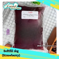 SOFTFILL Selai Strawberi kiloan 1kg [Repack] - Selai Buah Ekonomis Selai Roti Bakar selai kiloan mur