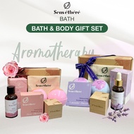【Sens éthéré】 Gift Set Essential Oil Bath Bomb Hamdmade Bath Soap for Birthday Christmas Anniversary
