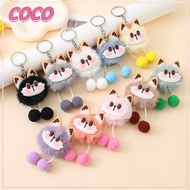 GANTUNGAN Cute Fur Cat Doll Keychain Bag Cat Keychain Accessories