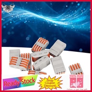 sunnyhousess PCT 2‑4 10Pcs Lever Wire Connector 4 Core Compact Connectors for Diameter 0.08-4mm²