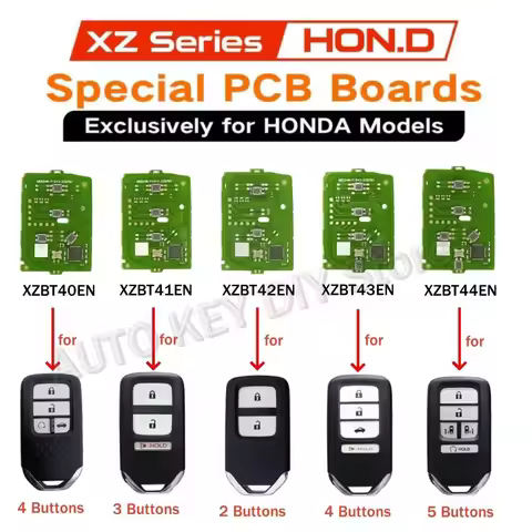XHORSE XZBT40EN XZBT41EN XZBT42EN XZBT43EN XZBT44EN Special PCBs VVDI Remote Car Key Board for Honda