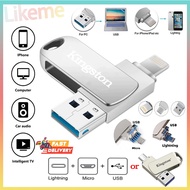 Kingston Pendrive Iphone OTG Iphone TypeC USB Flash Drive Pendrive Flash Drive 3In 1 0TG 512G 1T 2T 