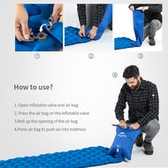 Naturehike Single Camping Mat Widen Sleeping Pad for 1 Person Lightweight Moistureproof Air Mattress Portable Inflatable Air Mat