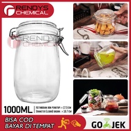 Jar Round Toples Kaca Tutup Kait 500mL 750mL 1000mL / Toples Beling / Hermetico Jar / Stoples Kaca K