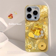 3D Red Gold Coin Money Lucky Bag Phone Case For Vivo Y04 Y29 Y39 Y20 Y21 Y36 Y19S Y20i Y11 Y12 Y15 Y