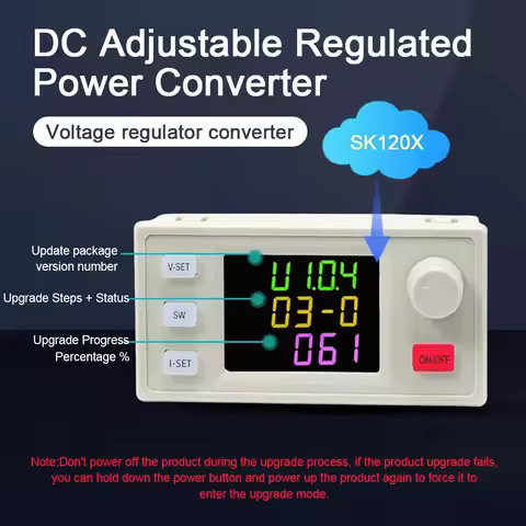 SK120X CNC DC 6-36V To 0-36V DC DC Buck Boost Converter Solar Charging Module Step Up Step Down Modu